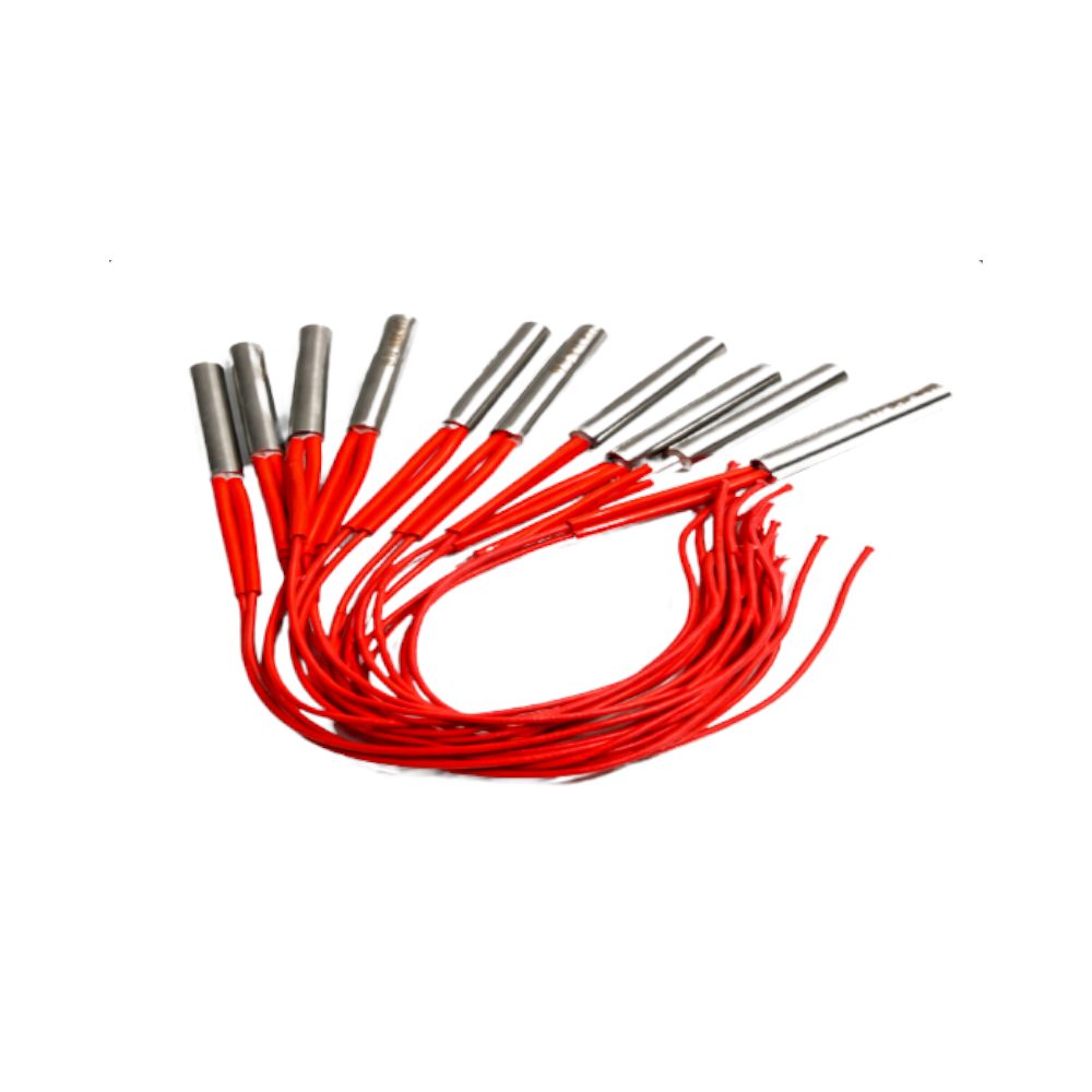 Cartridge heating elements for bonding presses and dispensing units