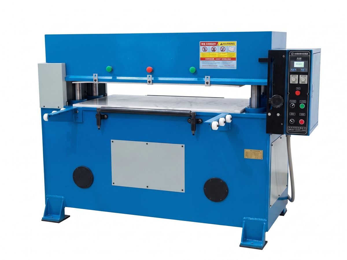 Die cutting machine for bonded components