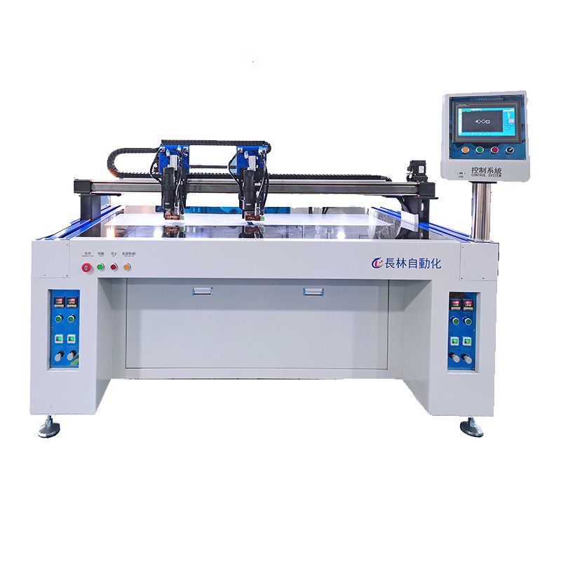 Dual axis PUR dispensing machine