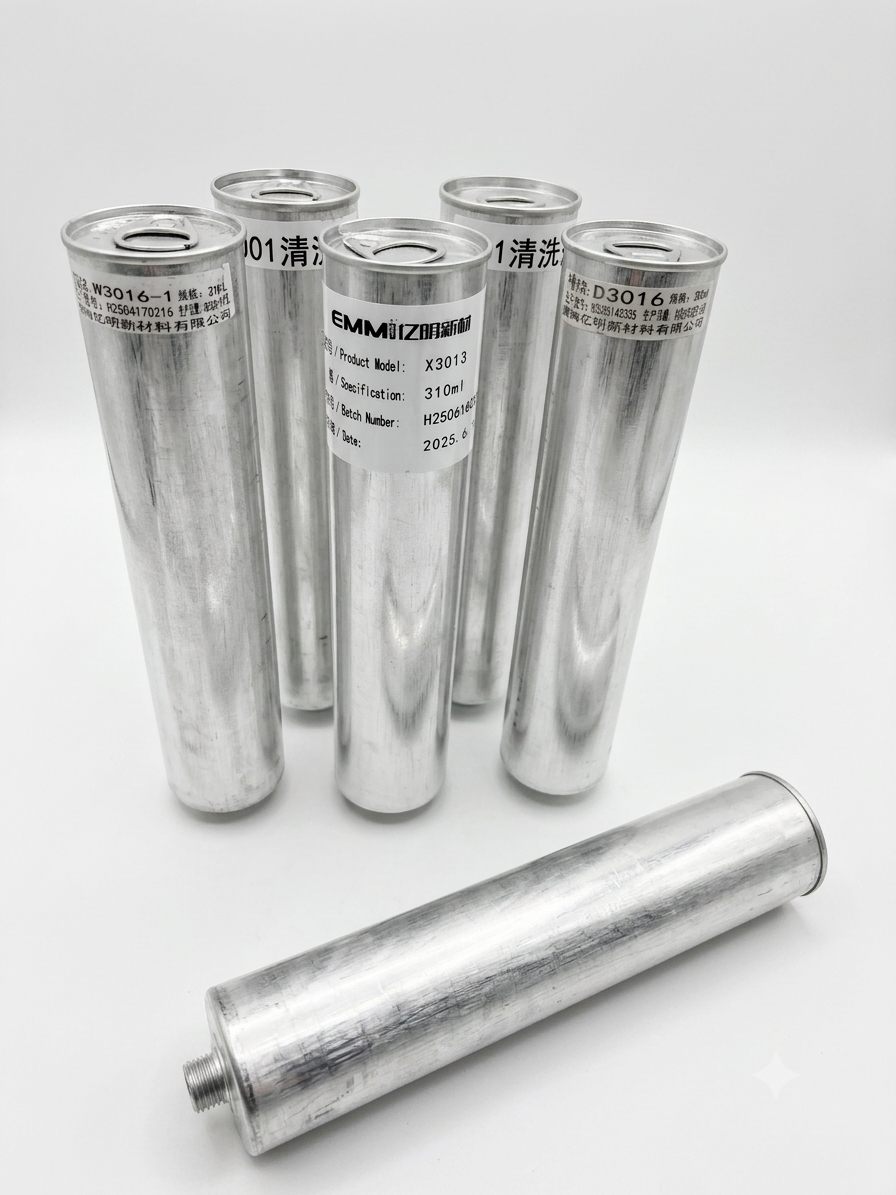 Aluminium 310ml PUR hot-melt adhesive canisters